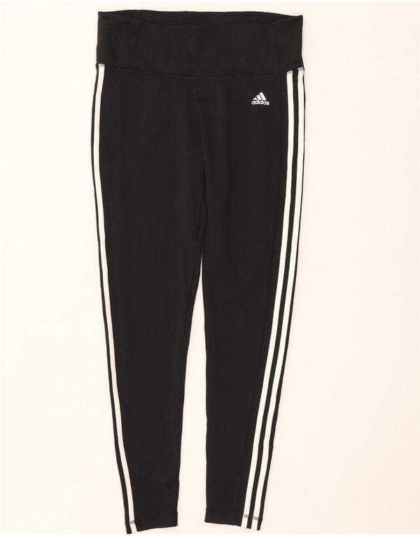 Leggings Adidas Climalite da donna UK 16/18 Large Nero Poliestere