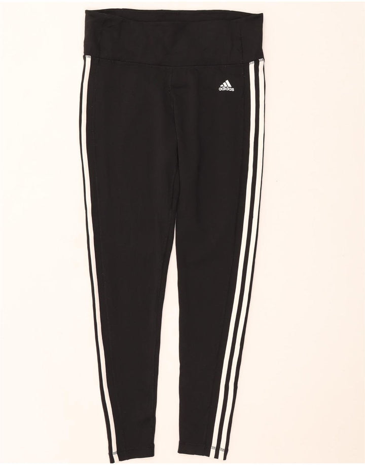 Leggings Adidas Climalite da donna UK 16/18 Large Nero Poliestere