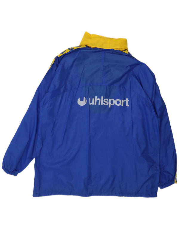 Giacca antipioggia con cappuccio Uhlsport Hellas Verona FC 1993 da uomo UK 42 XL Blu