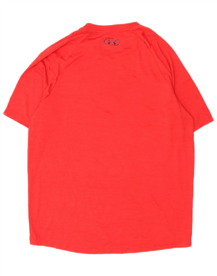Maglietta da uomo UNDER ARMOUR Top rosso medio in poliestere