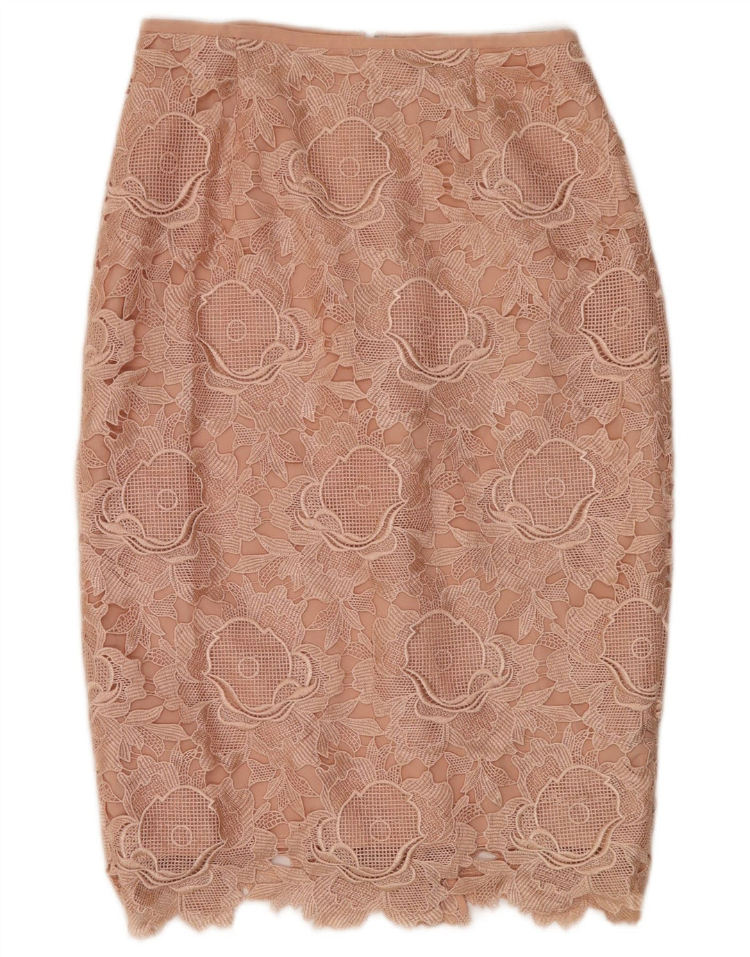Gonna longuette da donna Ted Baker taglia 2 piccola W26 poliestere floreale rosa