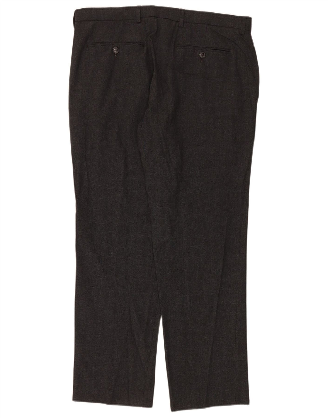 Pantaloni chino vestibilità regolare da uomo Marks & Spencer W34 L29 poliestere grigio