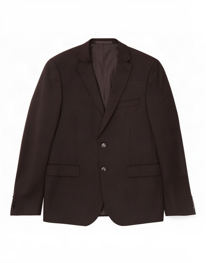 Giacca blazer a 2 bottoni da uomo Marks & Spencer EU 42 grande gessato nero