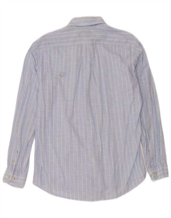 FRED PERRY Camicia Uomo Piccola in Cotone Rigato Blu