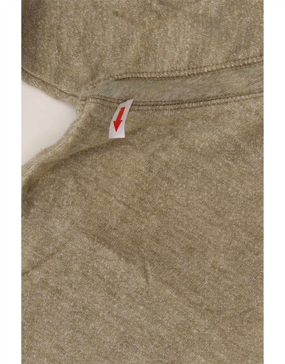 Felpa oversize da donna Reebok, maglione UK 18 XL, cotone chiazzato kaki