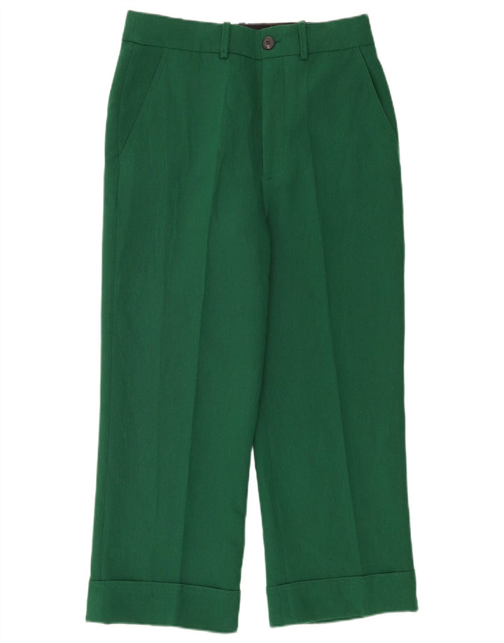Pantaloni da abito dritti da donna Zara piccoli W26 L25 verdi