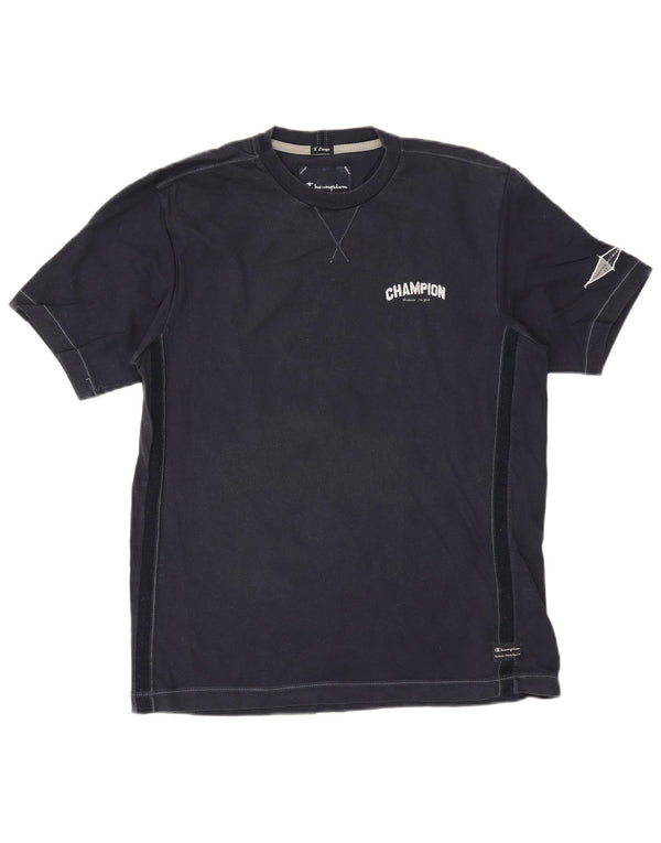 T-shirt da uomo Champion Top XL in cotone blu navy