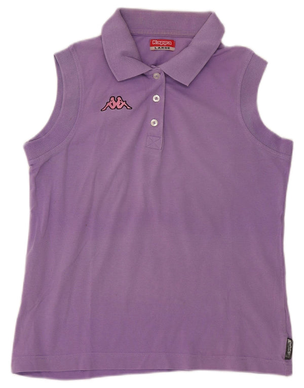 Polo senza maniche da donna Kappa UK 14 grande viola
