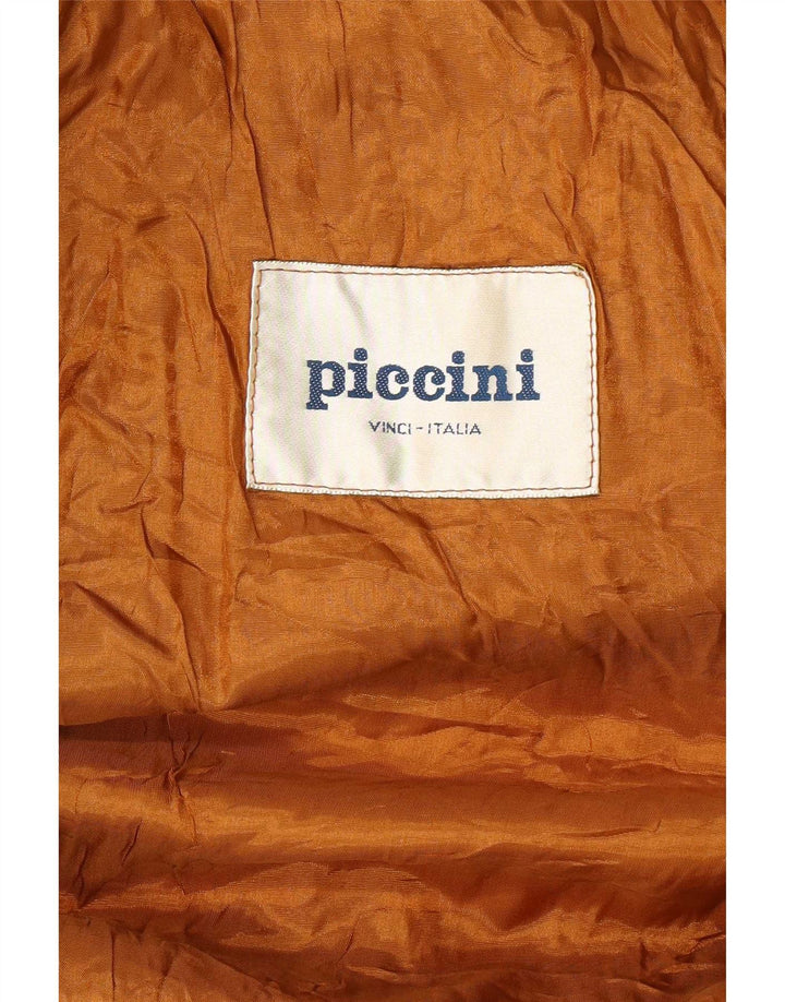 Giacca in pelle scamosciata da donna Piccini UK 14 Pelle beige media