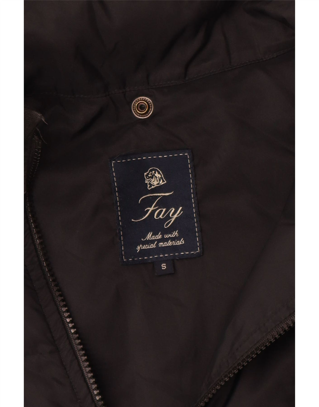 Giacca imbottita da uomo Fay UK 36 Small nera in poliammide
