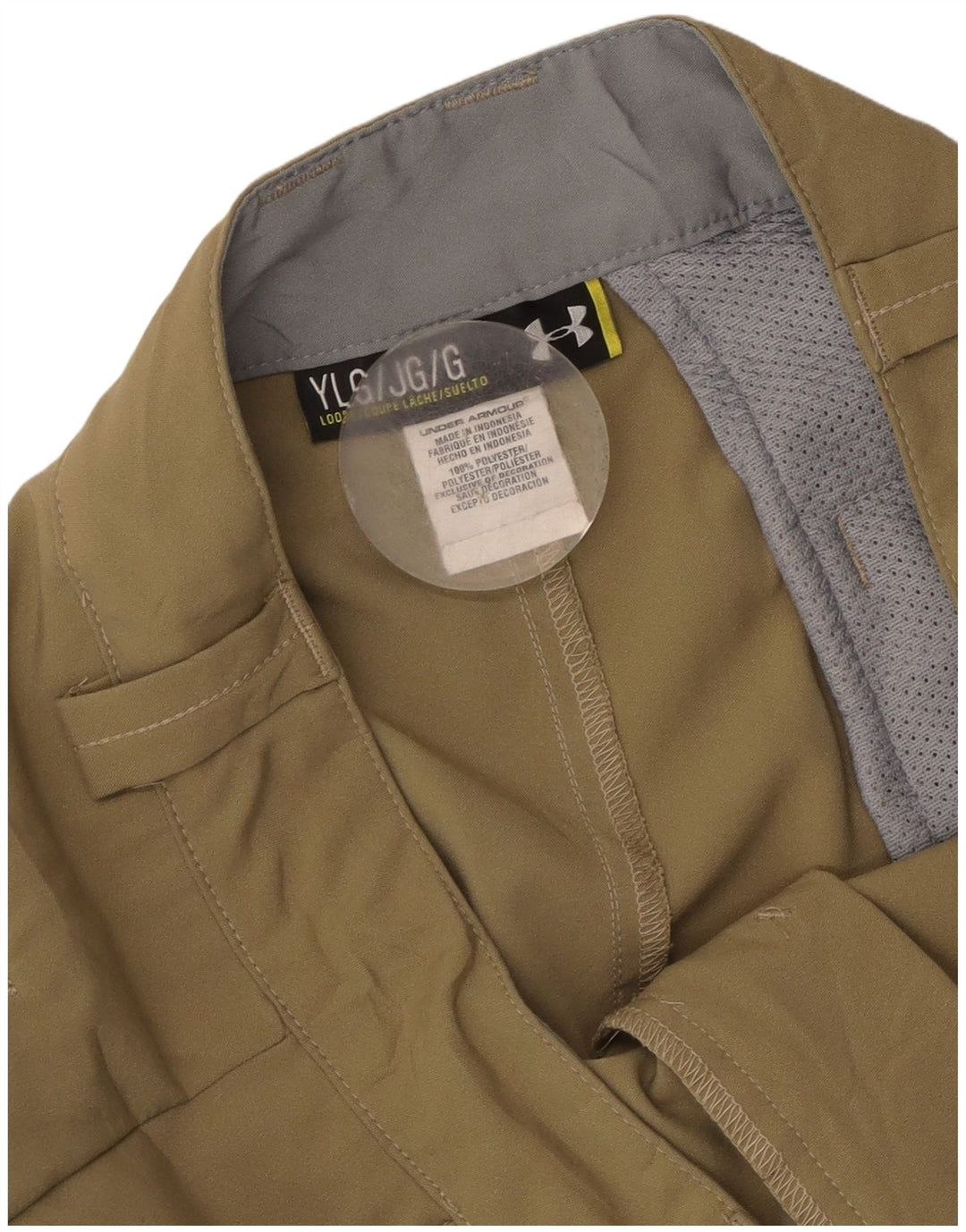 Pantaloncini chino da ragazzo Under Armour 11-12 anni Large W30 poliestere kaki