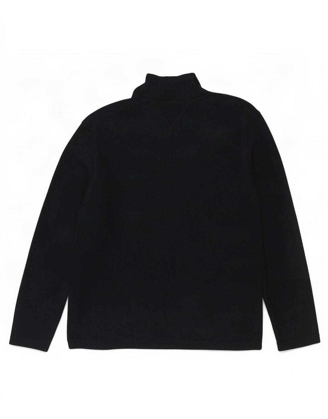 Maglione da uomo con zip e collo Ben Sherman, grande, in cotone blu navy