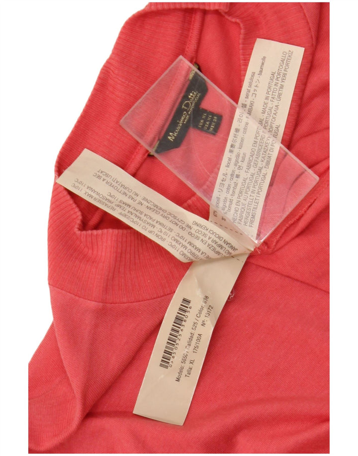 Maglia a maniche lunghe da donna Massimo Dutti UK 18 XL Lyocell rosa