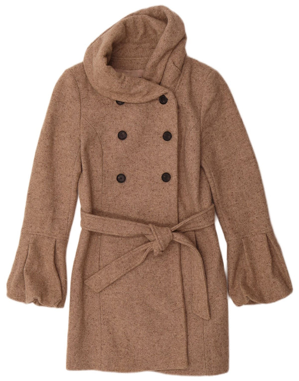 Cappotto doppiopetto da donna Zara UK 12 Beige medio screziato