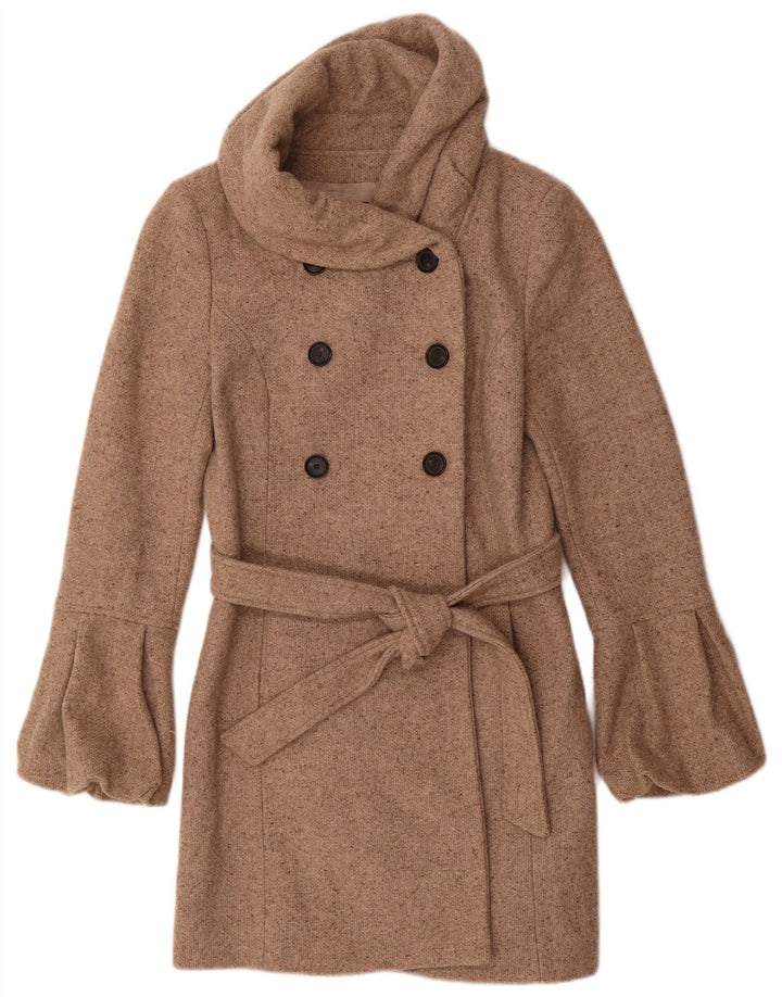Cappotto doppiopetto da donna Zara UK 12 Beige medio screziato