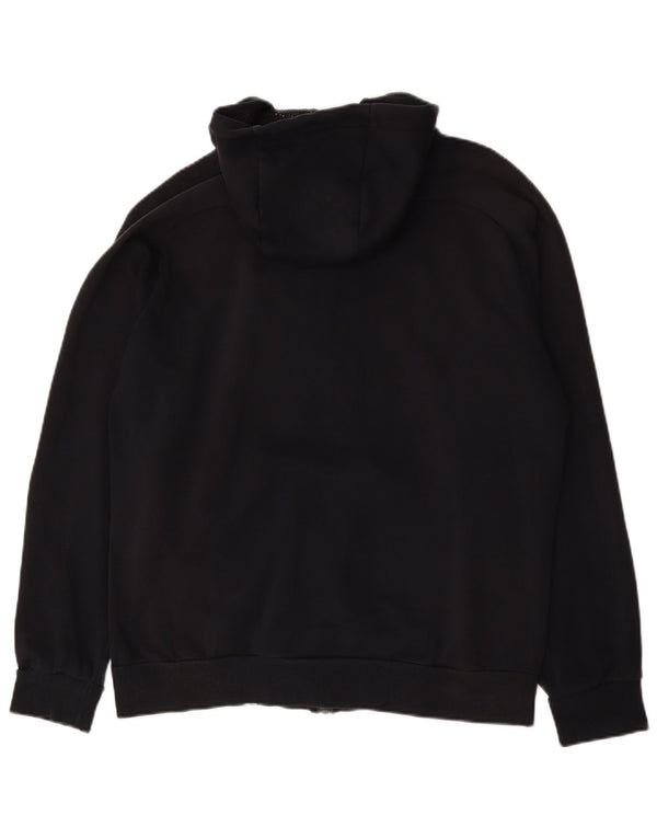 Puma Mens Graphic Zip Hoodie Sweater Large Black Cotton