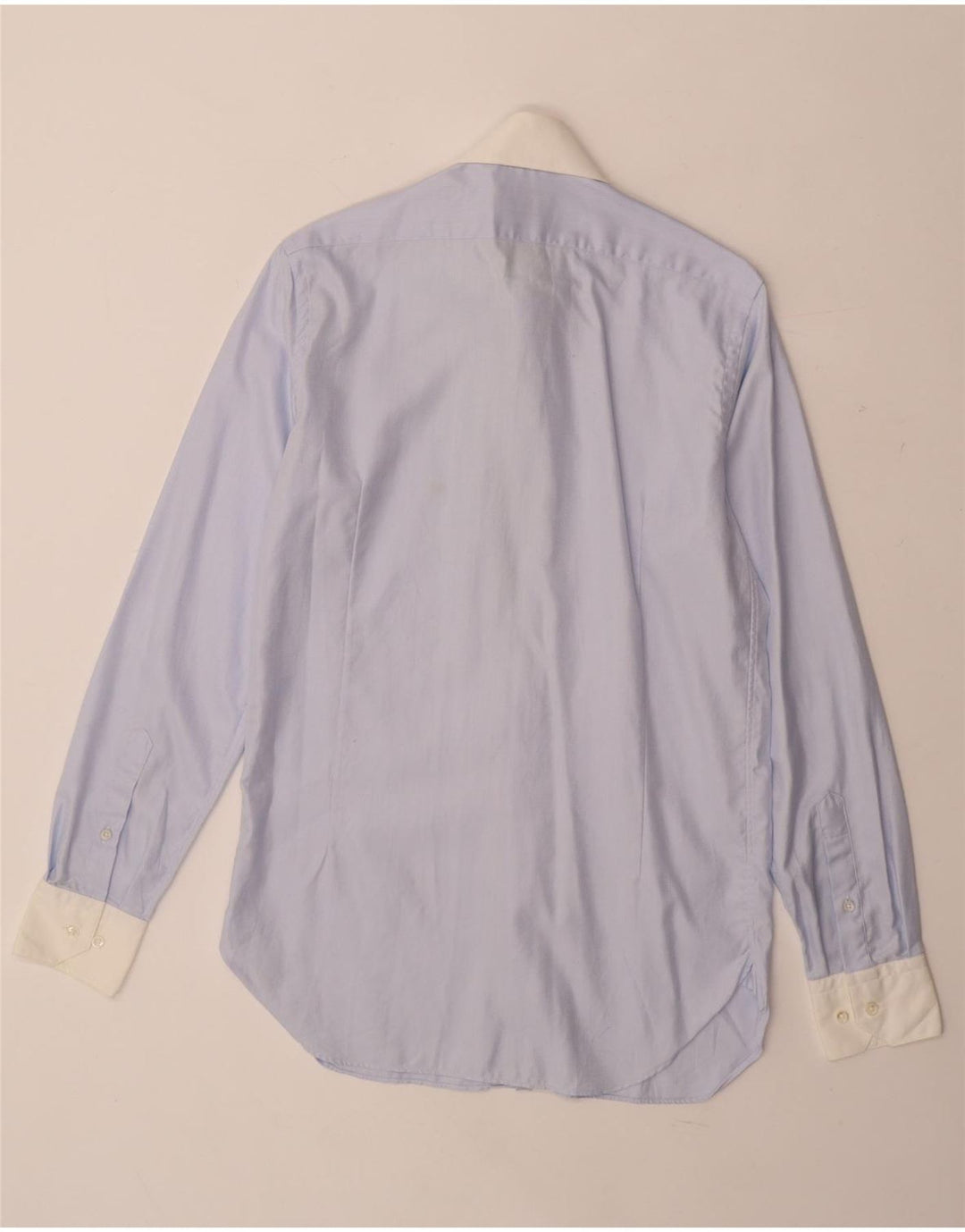 Camicia da uomo Massimo Dutti taglia 38 15 blu medio a spina di pesce