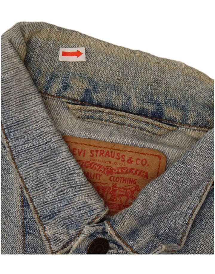 Giacca di jeans da uomo Levi's UK 40 grande cotone blu