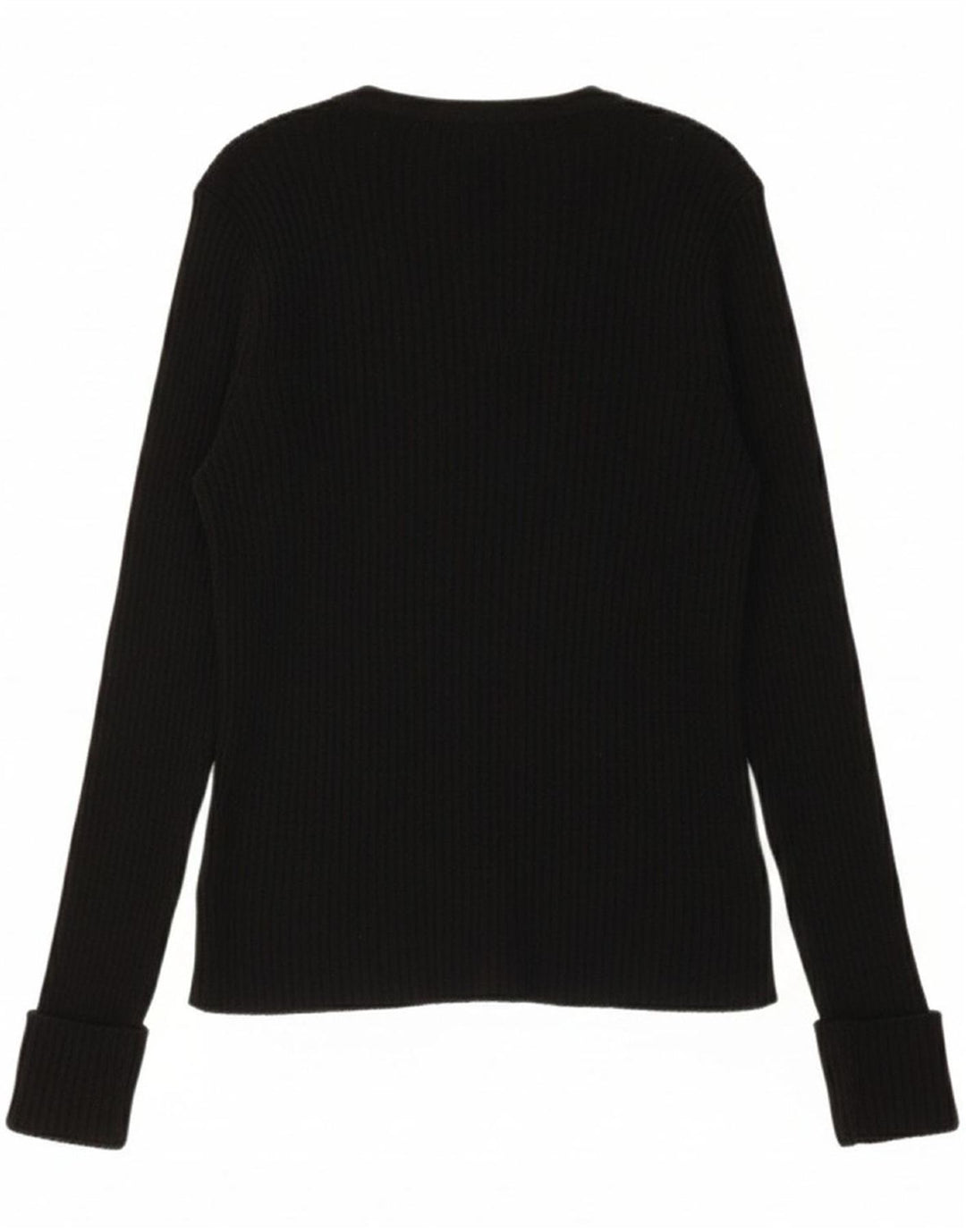 PENNY PULL Womens Cardigan Sweater UK 12 Medium Black Wool
