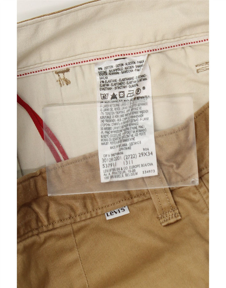 Pantaloni chino slim da uomo Levi's W29 L30 in cotone beige