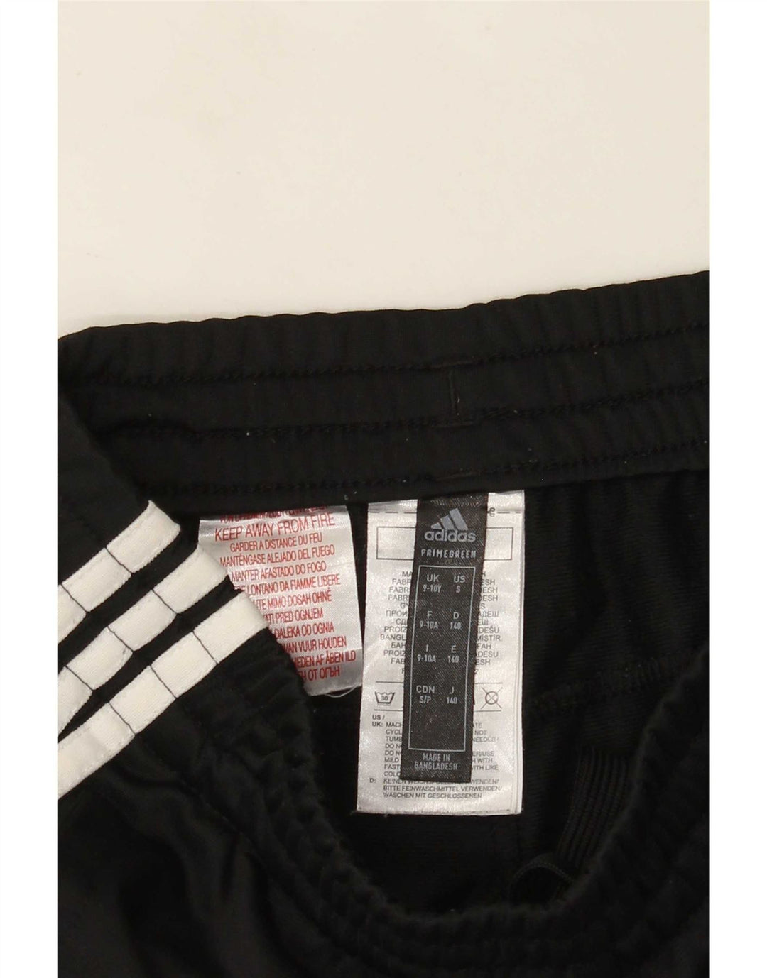 Pantaloni della tuta da ragazzo Adidas 9-10 anni in poliestere nero