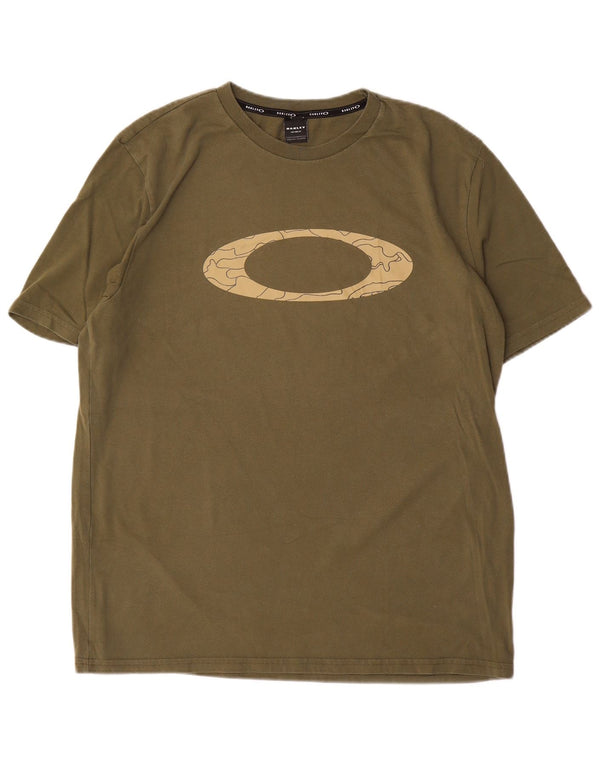 T-shirt grafica personalizzata da uomo Oakley XL Khaki
