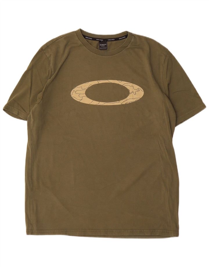 T-shirt grafica personalizzata da uomo Oakley XL Khaki