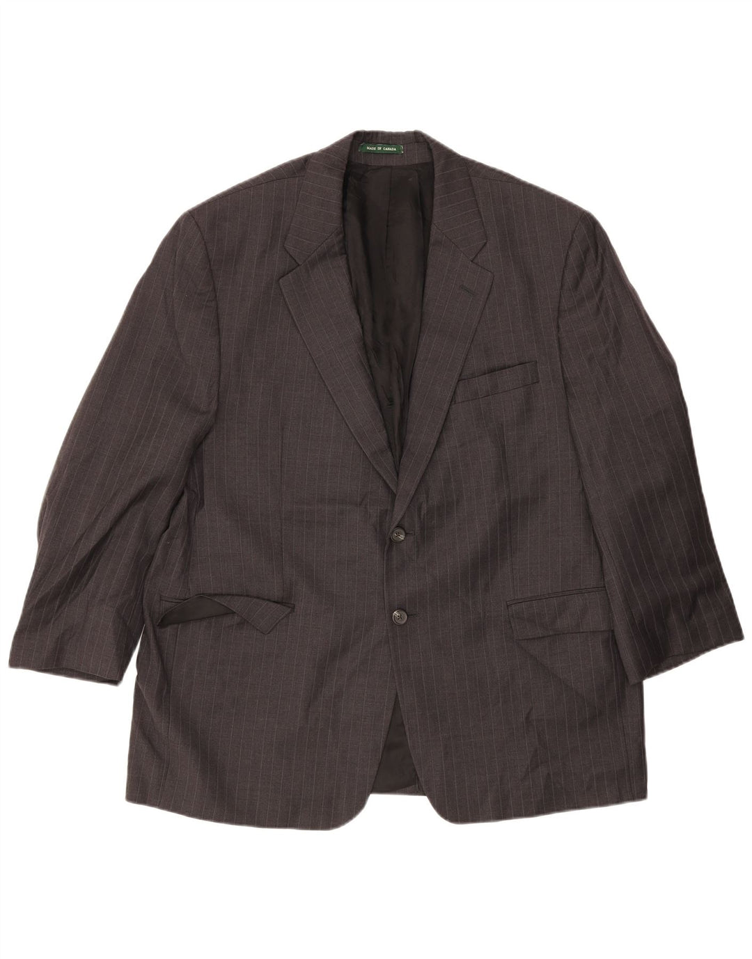 Giacca blazer a 2 bottoni da uomo Ralph Lauren UK 46 2XL Lana gessata grigia