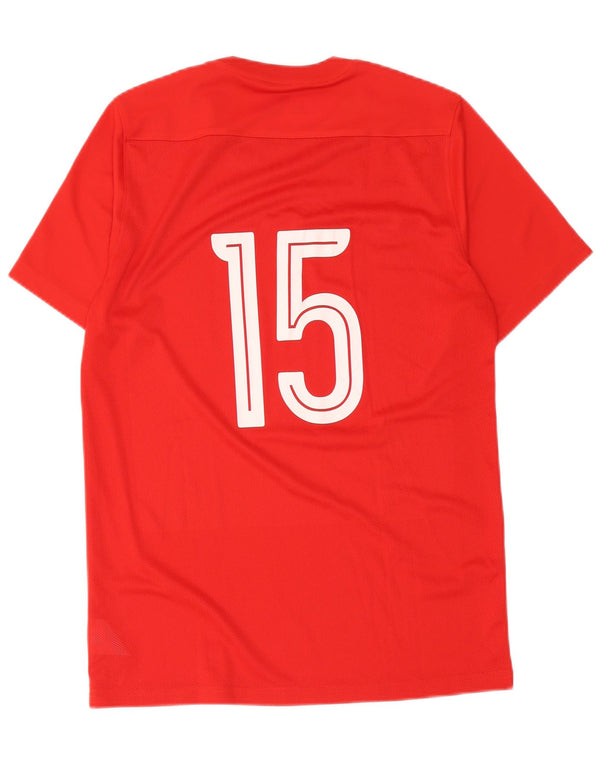 T-shirt grafica Nike Dri Fit da uomo, grande, in poliestere rosso