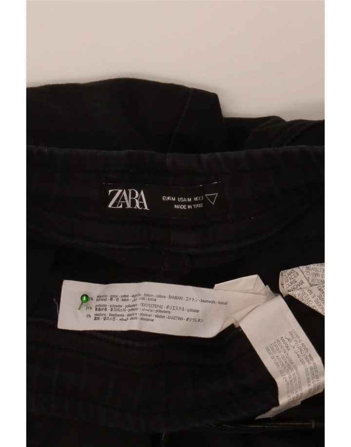 Pantaloni da tuta da uomo Zara Joggers in cotone nero medio