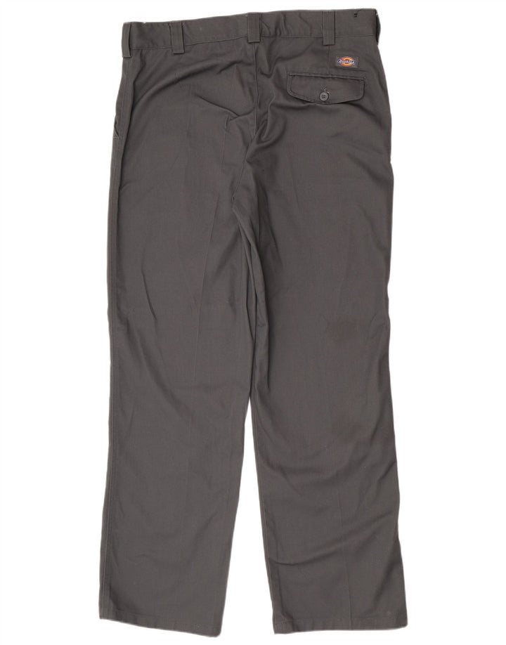 Pantaloni chino dritti da uomo Dickies W38 L32 poliestere grigio