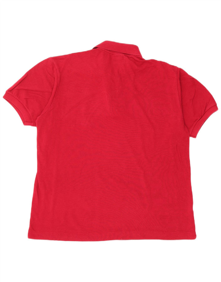 Polo da uomo LACOSTE taglia 5 grande in cotone rosso