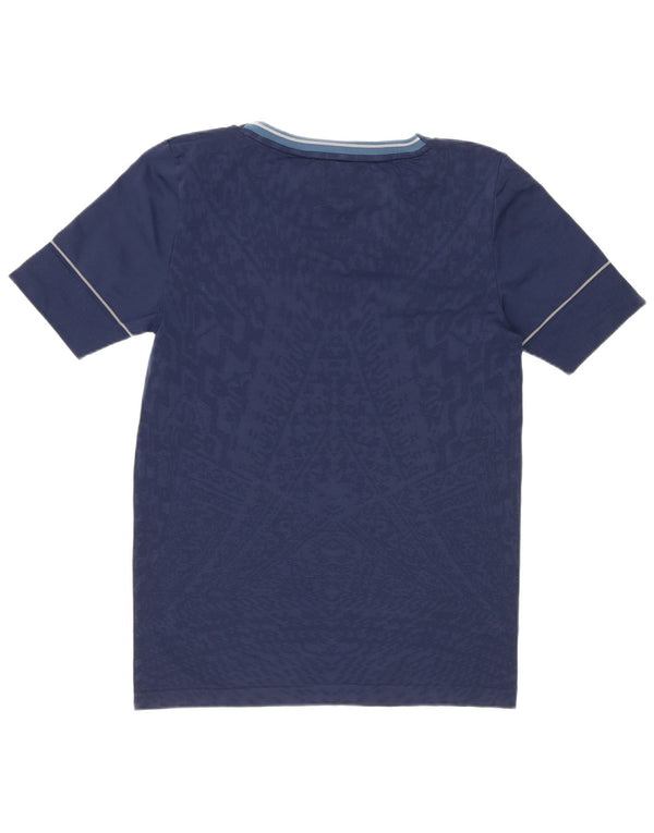 T-shirt Adidas da corsa da donna con motivo astratto UK 8/10 Small Blu navy