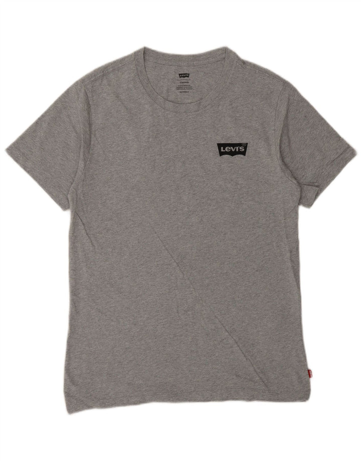T-shirt grafica standard da uomo Levi's Top XS in cotone grigio