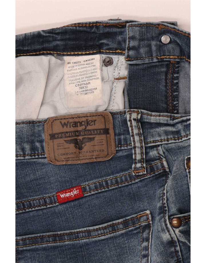 Jeans dritti da uomo Wrangler W30 L32 cotone blu