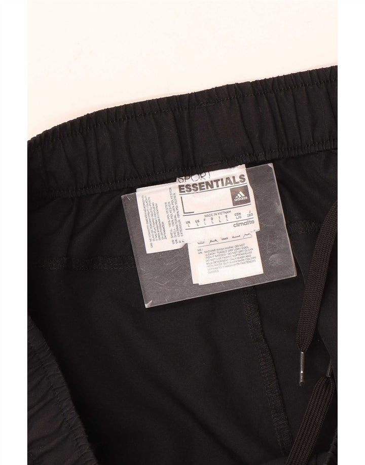 Pantaloni da tuta Adidas Climalite da uomo grandi neri
