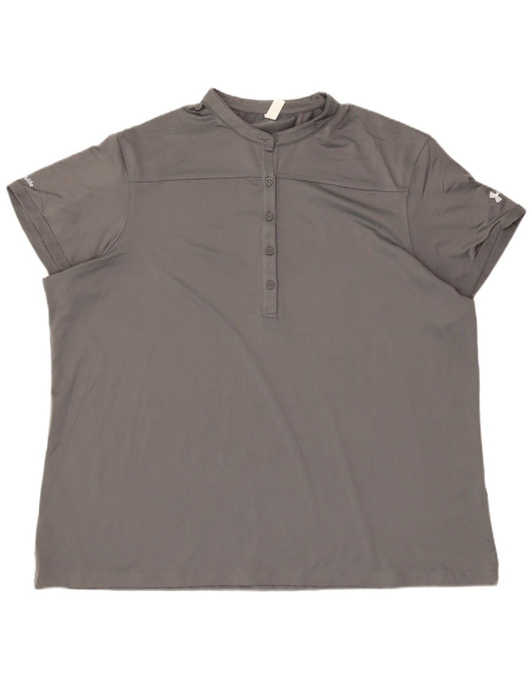 Maglietta Under Armour da donna Heat Gear UK 22 3XL Grigia