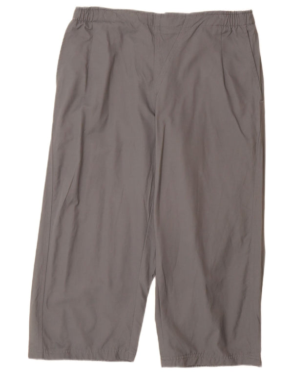 Pantaloni Capri da donna Reebok UK 16 Large W32 L22 Cotone grigio