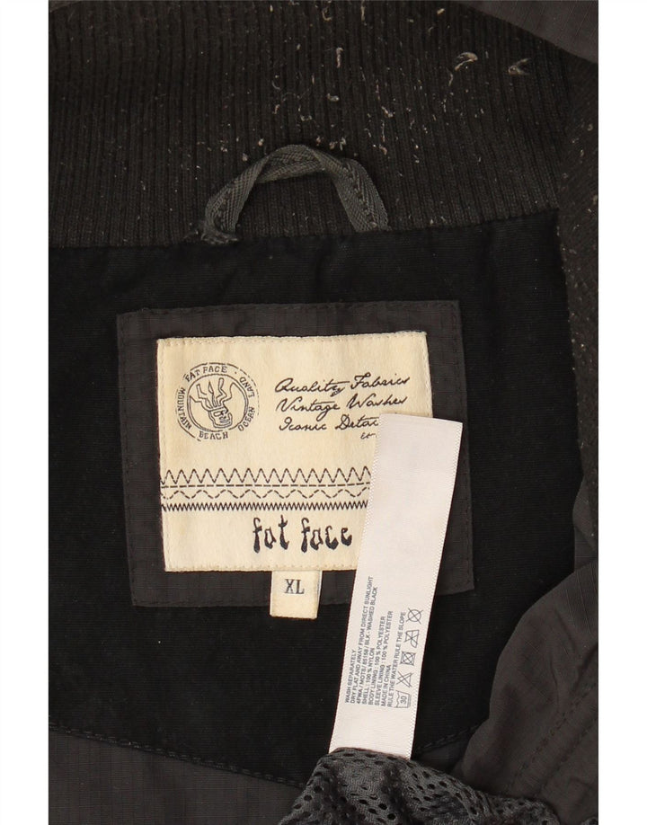 FAT FACE Giacca utilitaria da uomo con cappuccio UK 42 XL Nylon grigio