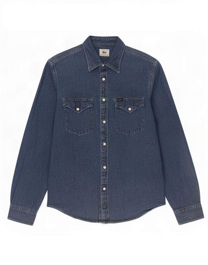 Camicia di jeans da uomo Lee piccola blu
