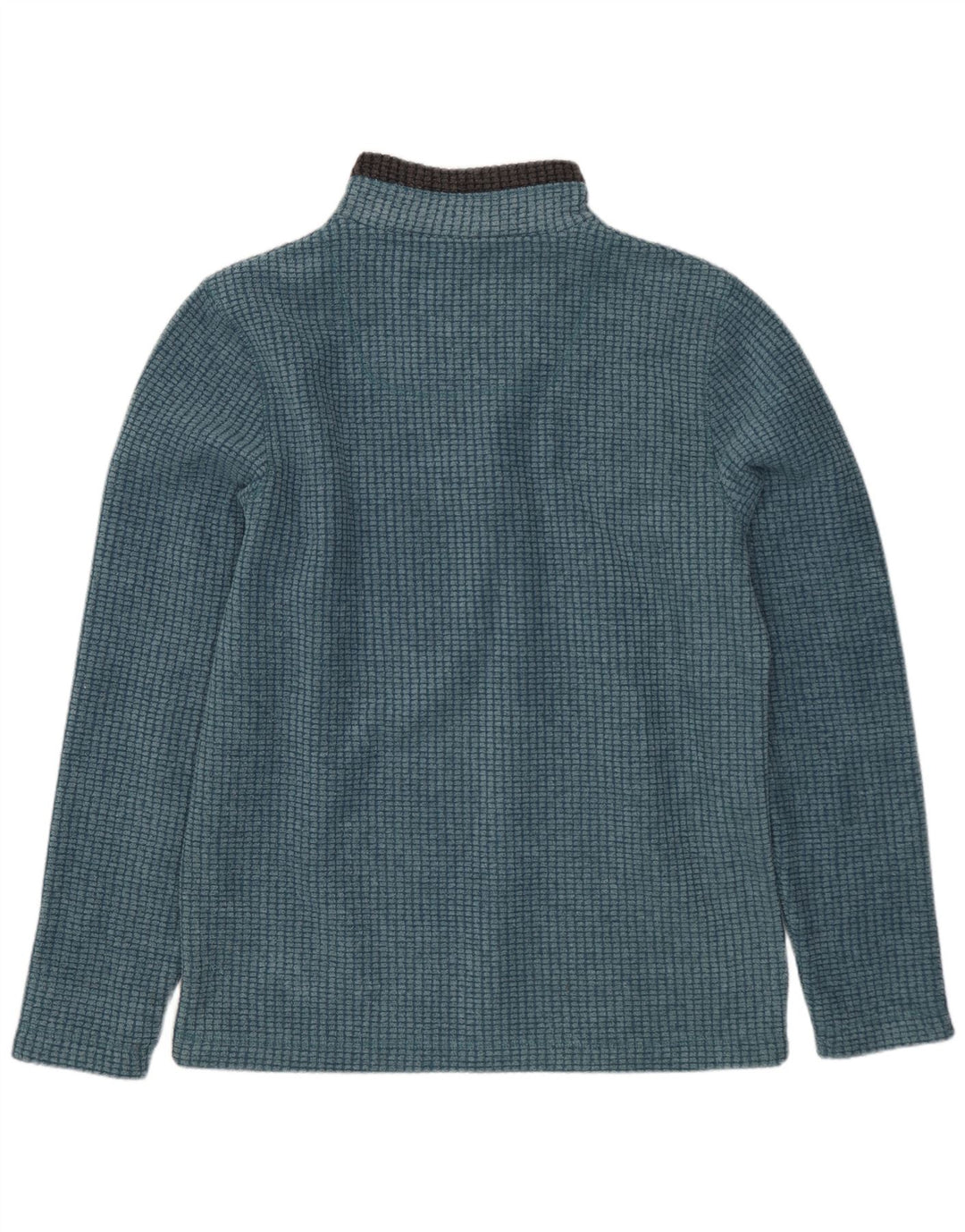 Maglione in pile da uomo con collo con zip Weird Fish, piccolo in poliestere blu
