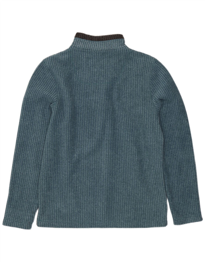 Maglione in pile da uomo con collo con zip Weird Fish, piccolo in poliestere blu