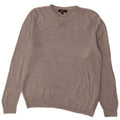 Maglione maglione girocollo da uomo Marks & Spencer grigio medio in acrilico