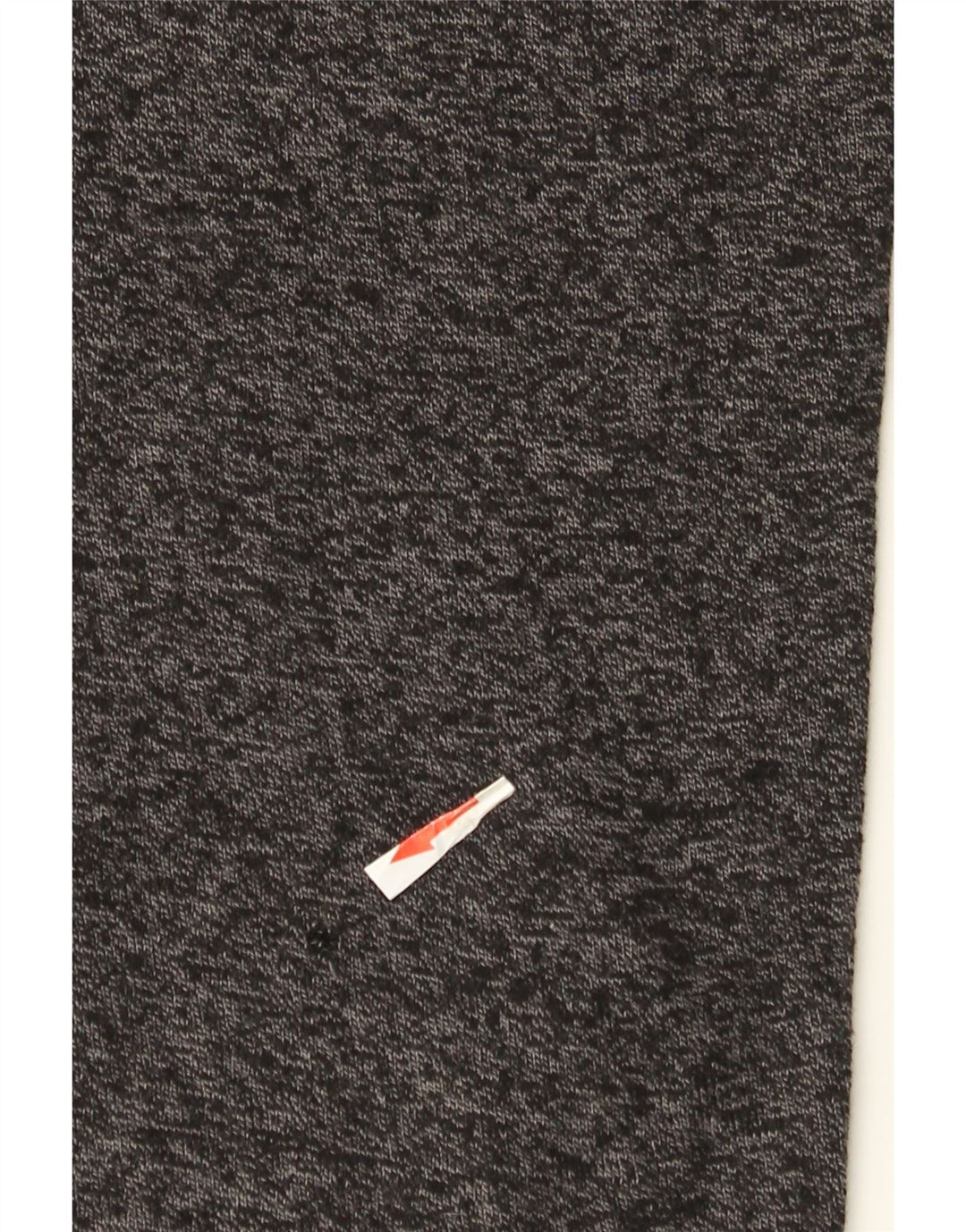 Maglione da uomo con zip e collo Superdry, in cotone chiazzato grigio grande