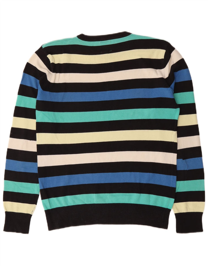 Jack & Jones Maglione girocollo da uomo a righe medie multicolore