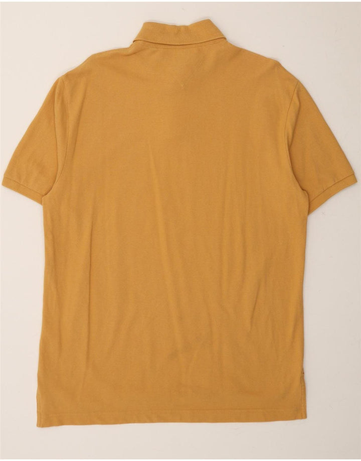 TOMMY HILFIGER Mens Classic Fit Polo Shirt Medium Yellow Cotton Vintage Tommy Hilfiger and Second-Hand Tommy Hilfiger from Messina Hembry 