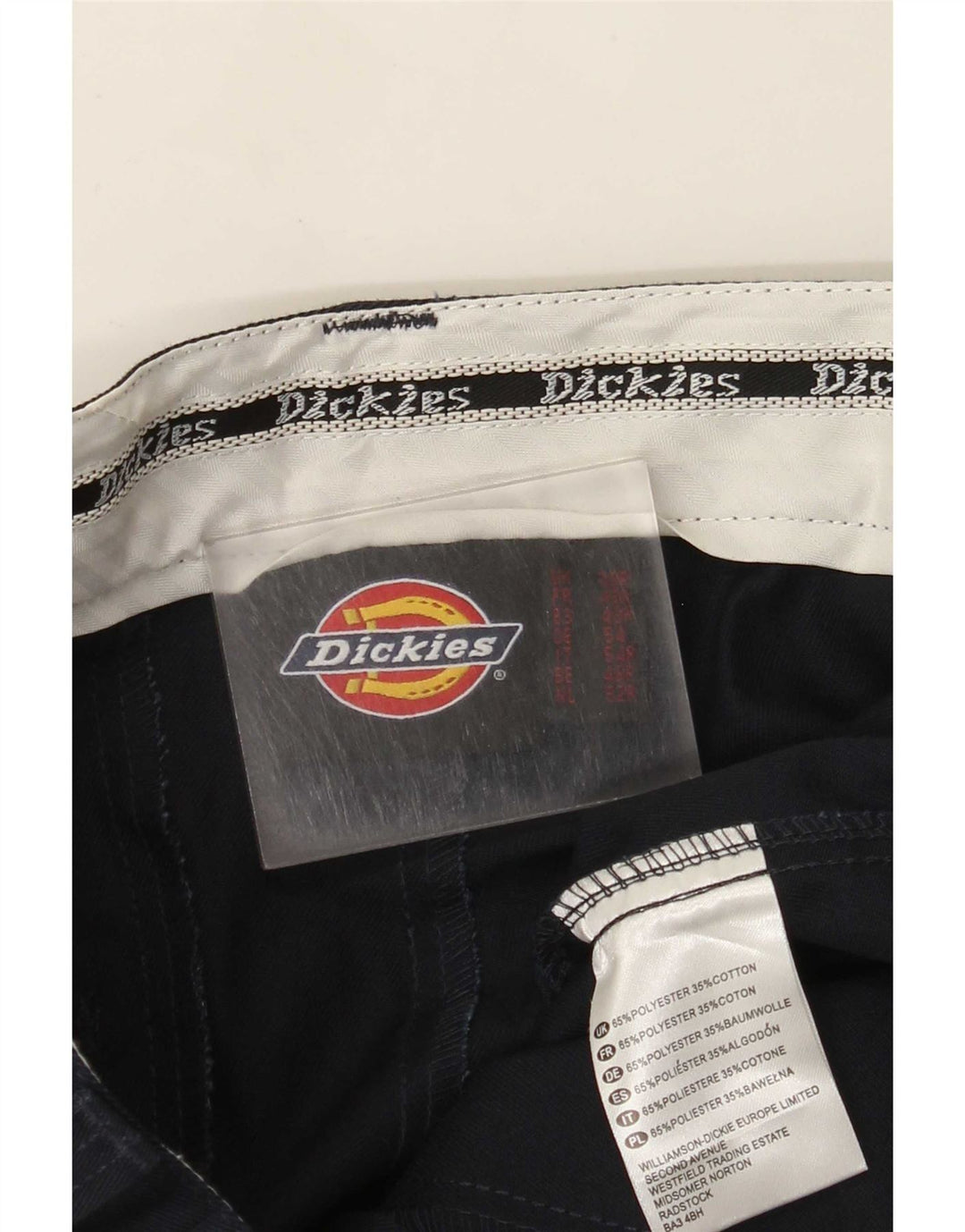 Pantaloni chino dritti da uomo Dickies W38 L31 poliestere nero