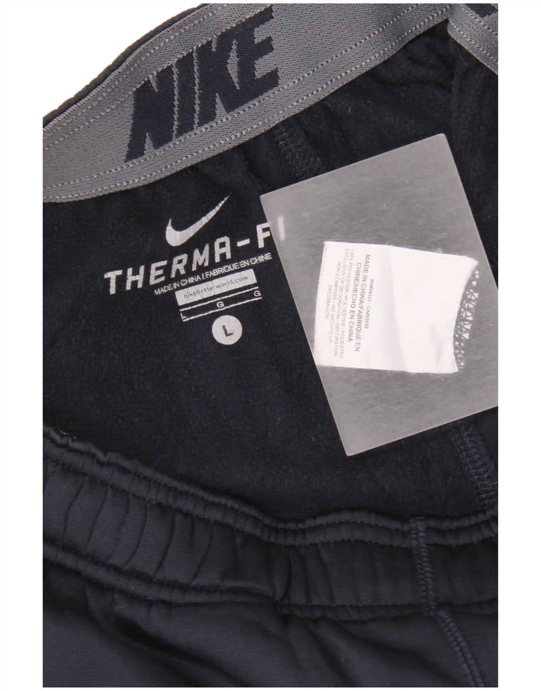 Pantaloni da tuta Nike Therma-Fit da uomo, grandi, in poliestere blu navy
