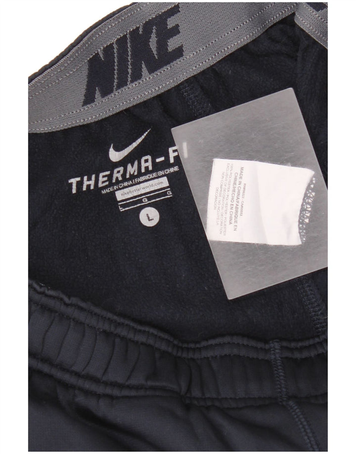 Pantaloni da tuta Nike Therma-Fit da uomo, grandi, in poliestere blu navy