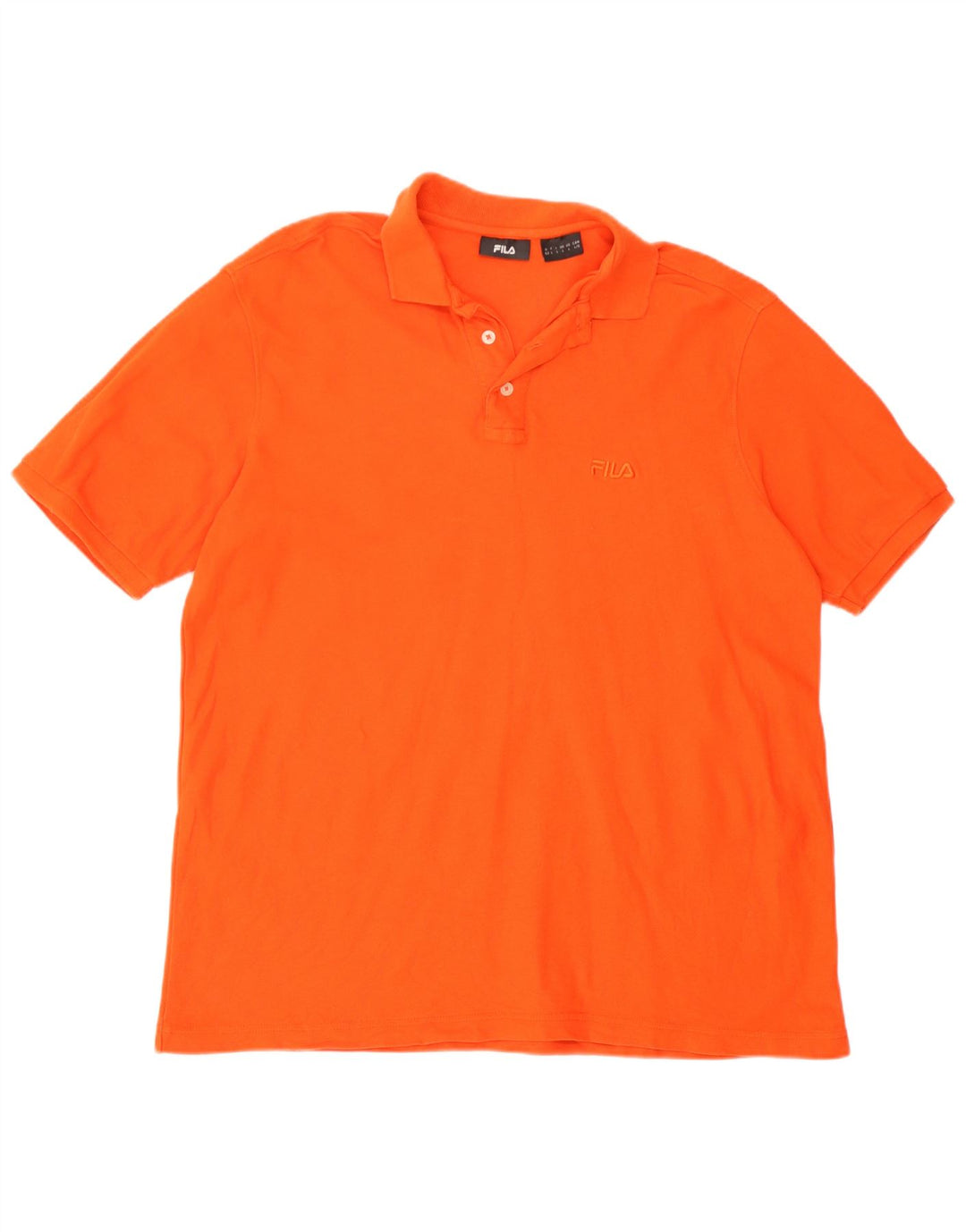 Polo da uomo Fila Large in cotone arancione